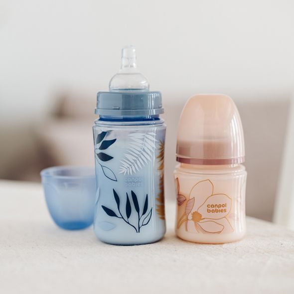 CANPOL BABIES ANTIKOLIKOVÁ LAHEV EASYSTART GOLD 120ML MODRÁ - KOJENECKÉ LAHVE - KRMENÍ