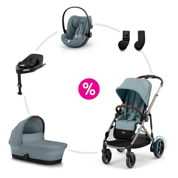 CYBEX E-GAZELLE S + COT S + CLOUD G PLUS + BASE G + ADAPTÉRY 2025 - SPORTOVNÍ KOČÁRKY - KOČÁRKY A PŘÍSLUŠENSTVÍ