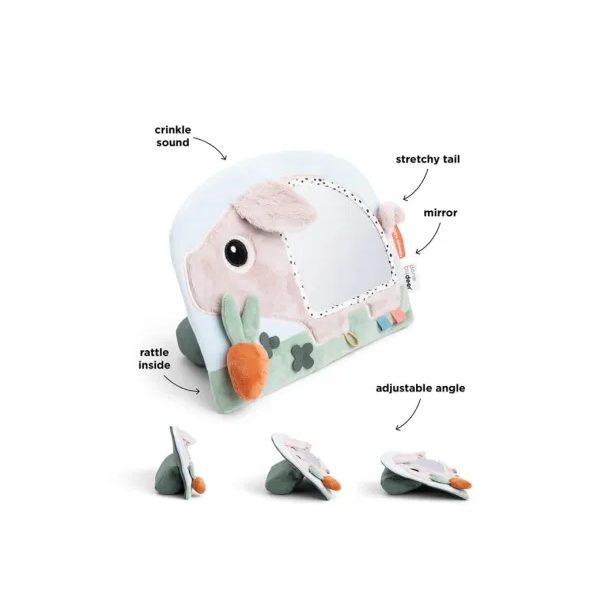 DONE BY DEER AKTIVNÍ ZRCADLO NA PODLAHU PIGEE - HRA NA BŘÍŠKU - PRO DĚTI