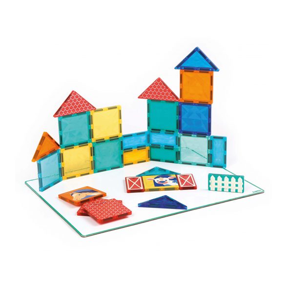 LUDI MAGNETICKÁ STAVEBNICE S TABULÍ FARMA 27 KS - STAVEBNICE A PUZZLE - PRO DĚTI