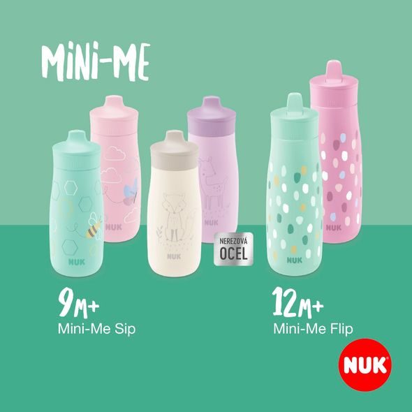 NUK LÁHEV MINI-ME SIP NEREZ 300 ML (9+ M.) - KOJENECKÉ LAHVE - KRMENÍ