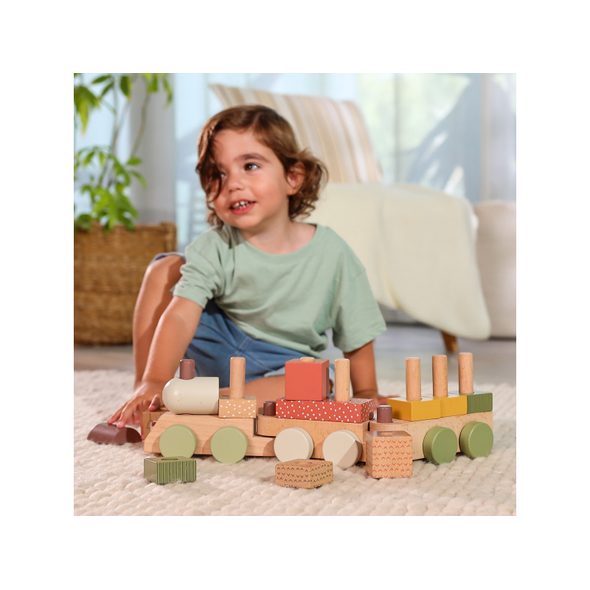 TINY LOVE VLÁČEK DŘEVĚNÝ BOHO CHIC - VLÁČKY - PRO DĚTI