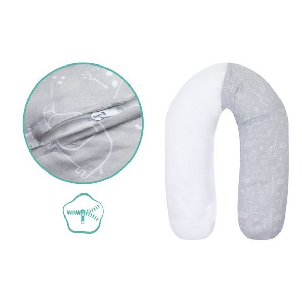 FILLIKID KOJÍCÍ POLŠTÁŘ SAFARI GREY 190 CM - KOJÍCÍ POLŠTÁŘE - KRMENÍ