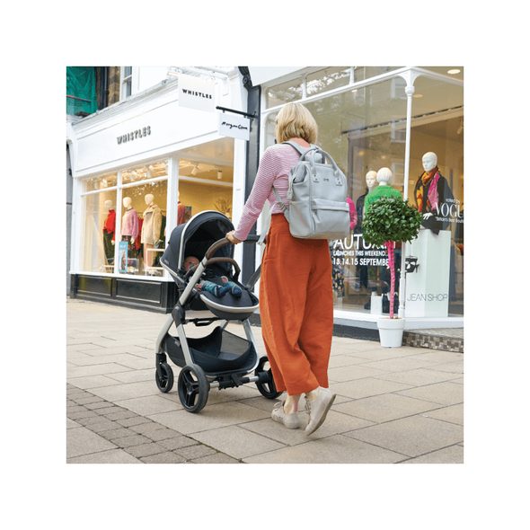 BABABING MANI PŘEBALOVACÍ TAŠKA/BATOH, DOVE GREY LEATHERETTE - PŘEBALOVACÍ TAŠKY - KOČÁRKY A PŘÍSLUŠENSTVÍ