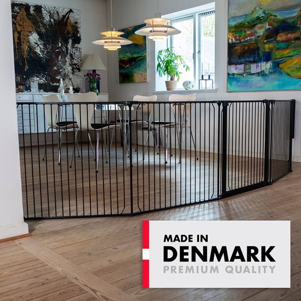 BABY DAN UNIVERZÁLNÍ PROSTOROVÁ ZÁBRANA BABYDAN CARL XXX WIDE, ČERNÁ - OHRÁDKY - KOUPÁNÍ A ZDRAVÍ