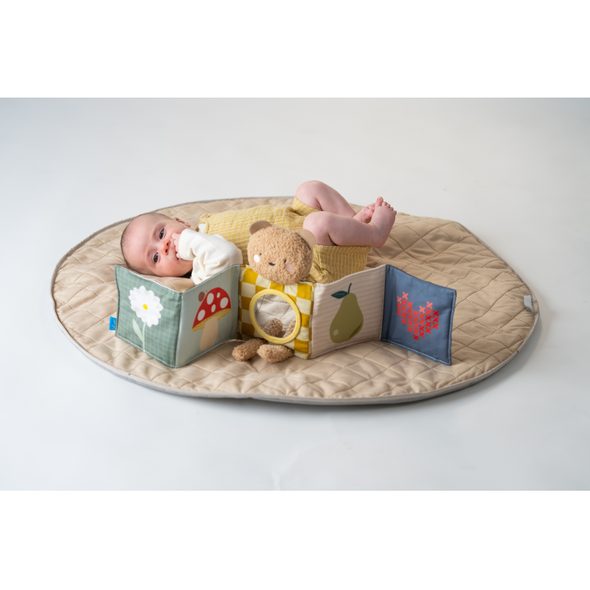 TAF TOYS MEDVÍDEK PLYŠOVÝ S KNÍŽKOU SNUGGLE BEAR - PLYŠOVÁ ZVÍŘATA - PRO DĚTI