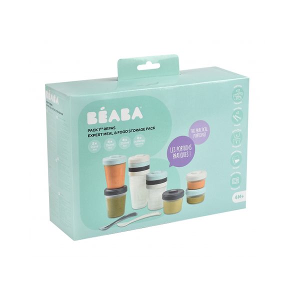 BEABA SADA KELÍMKŮ NA JÍDLO 12 KS + 2 LŽIČKY - VÝHODNÉ SADY - KRMENÍ