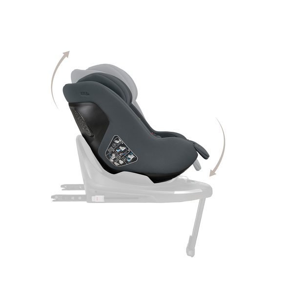 KIKKABOO SET I-CLASS 360 I-SIZE AUTOSEDAČKA 40-87CM + AUTOSEDAČKA 40-105CM + ZÁKLADNA OTOČNÁ GRAPHITE - AUTOSEDAČKY 0-13KG - AUTOSEDAČKY A PŘÍSLUŠENSTVÍ