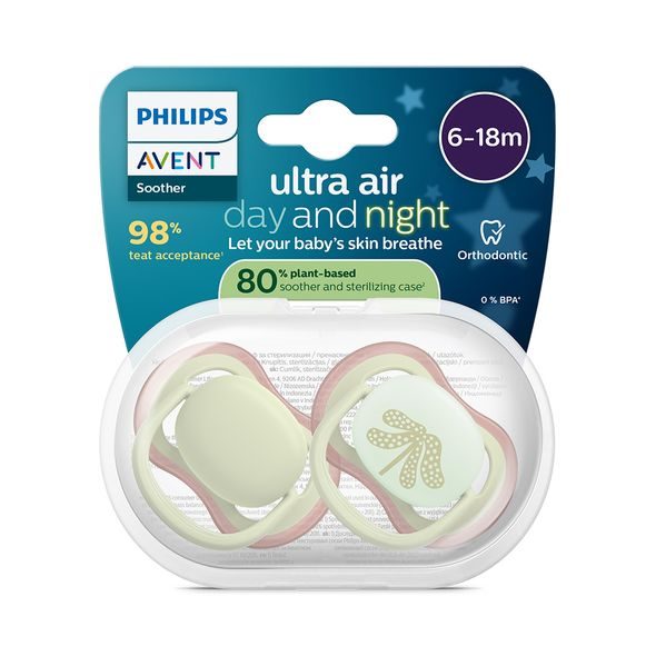 PHILIPS AVENT ŠIDÍTKO ULTRA AIR DENNÍ A NOČNÍ 6-18M MIX, 2KS - ŠIDÍTKA A DOPLŇKY - KRMENÍ