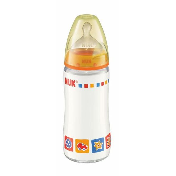 NUK FIRST CHOICE LÁHEV SKLO 240 ML, SI, VEL.1 - KOJENECKÉ LAHVE - KRMENÍ