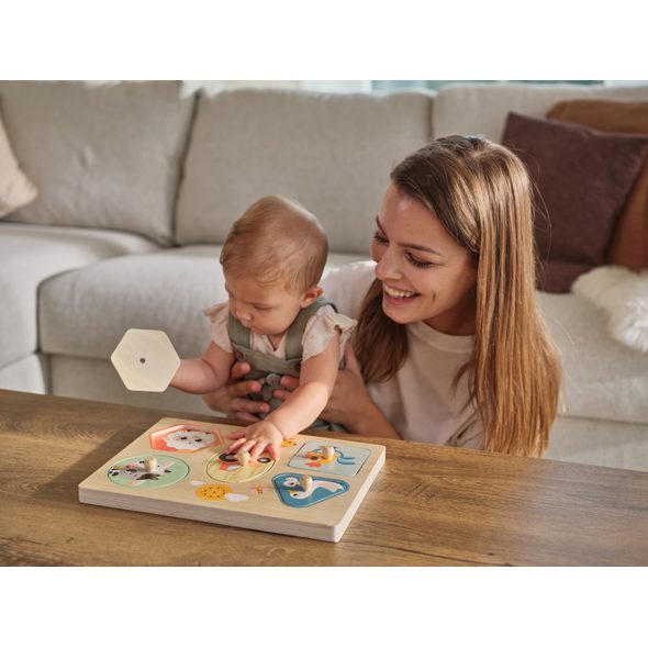 TINY LOVE PUZZLE SE ZVUKY DŘEVĚNÉ FARMERS FUNDAY - DŘEVĚNÉ HRAČKY - PRO DĚTI