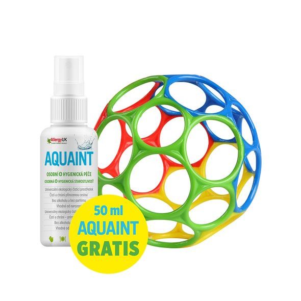 OBALL HRAČKA OBALL™ CLASSIC 10 CM MIX BAREV 0M+AQUAINT 100% EKOLOGICKÁ ČISTICÍ VODA 50 ML - AKTIVNÍ HRAČKY - PRO DĚTI