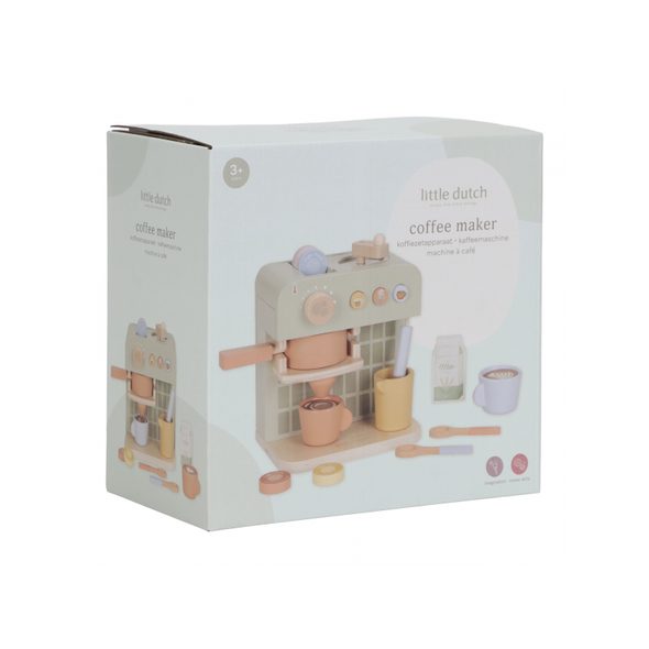 LITTLE DUTCH KÁVOVAR NA KAPSLE DŘEVĚNÝ - LITTLE DUTCH - PRO DĚTI