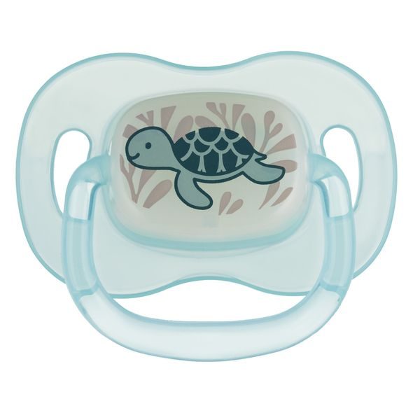 CANPOL BABIES DUDLÍK SVÍTÍCÍ SILIKONOVÝ TŘEŠINKA 0-6M LOVE&SEA - SAVIČKY A PÍTKA - KRMENÍ