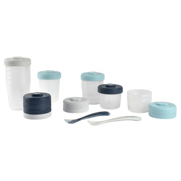 BEABA SADA KELÍMKŮ NA JÍDLO 12 KS + 2 LŽIČKY - VÝHODNÉ SADY - KRMENÍ