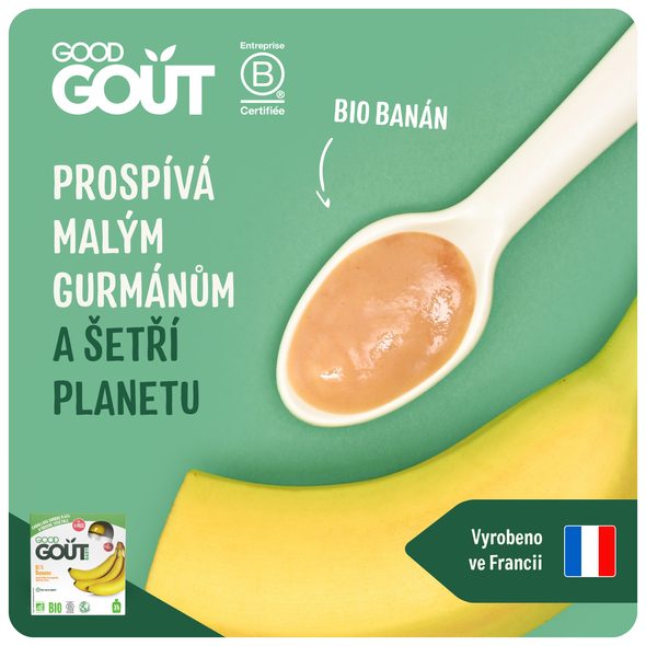 GOOD GOUT BIO BANÁN (4X85 G) - KAPSIČKY - KRMENÍ