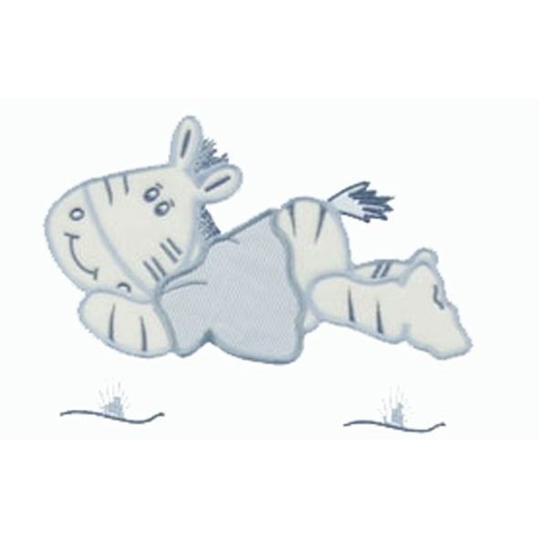 TOMI POVLEČENÍ VÝŠIVKA ZEBRA LEŽÍCÍ (MANTINEL 360 CM) AKCE - POVLEČENÍ DO POSTÝLKY - SPINKÁNÍ