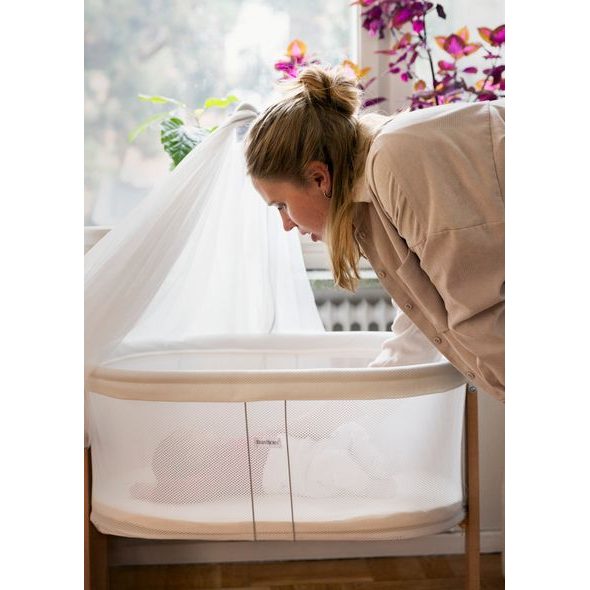 BABYBJÖRN KOLÉBKA CRADLE WHITE MESH - KOŠÍKY A KOLÉBKY - SPINKÁNÍ