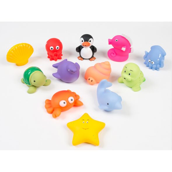 LUDI SADA DO KOUPELE MOŘSKÁ ZVÍŘÁTKA - HRAČKY DO VANY - PRO DĚTI
