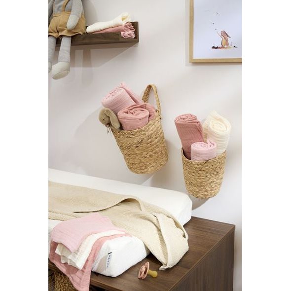 MEYCO MUŠELÍNOVÉ PLENY 3-BALENÍ - SOFT ROSE/ROSE/NATURAL - LÁTKOVÉ PLENY ALL IN ONE - PŘEBALOVÁNÍ