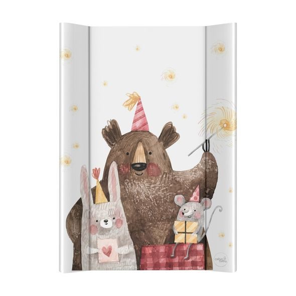 CEBA BABY PODLOŽKA PŘEBALOVACÍ 2-HRANNÁ S PEVNOU DESKOU (50X70) BASIC CELEBRATION - PULTY A PODLOŽKY - PŘEBALOVÁNÍ