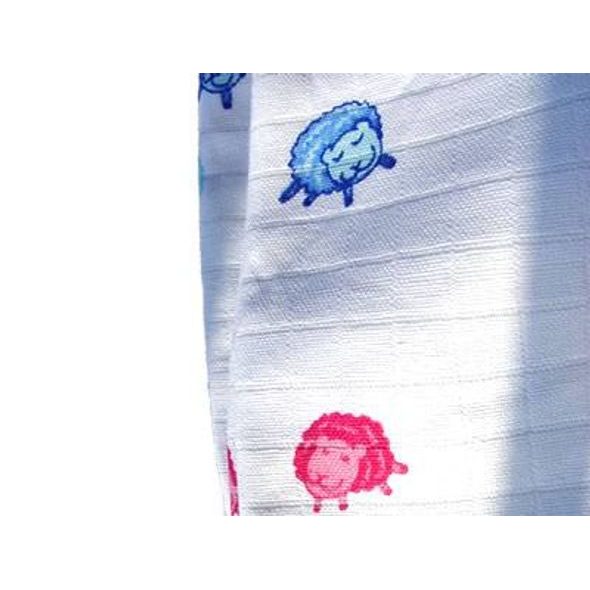 KIKKO XKKO 80X80 BAVLNĚNÉ PLENY S POTISKEM 3KS - LÁTKOVÉ PLENY SKLÁDANÉ - PŘEBALOVÁNÍ