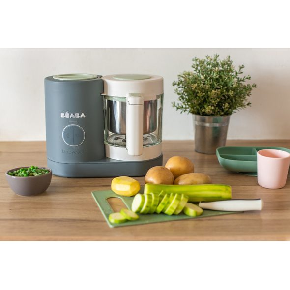 BEABA PARNÍ VAŘIČ + MIXÉR BABYCOOK NEO MINERAL GREY - KUCHYŇSKÉ PŘÍSTROJE - KRMENÍ