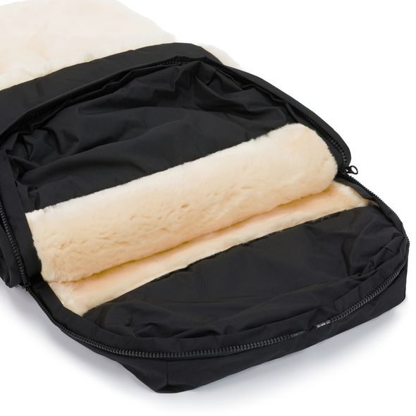 FILLIKID FUSAK ZIMNÍ Z MERINO JEHNĚČÍ KOŽEŠINY DAVOS BLACK - FUSAKY DO KOČÁRKU - KOČÁRKY A PŘÍSLUŠENSTVÍ