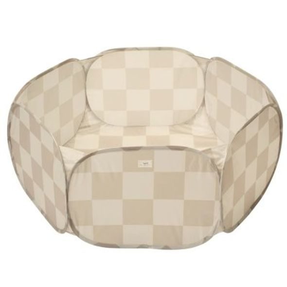 3 SPROUTS SUCHÝ BAZÉNEK RECYCLED CHECKERBOARD/BEIGE - HRACÍ PODLOŽKY NA ZEM - SPINKÁNÍ
