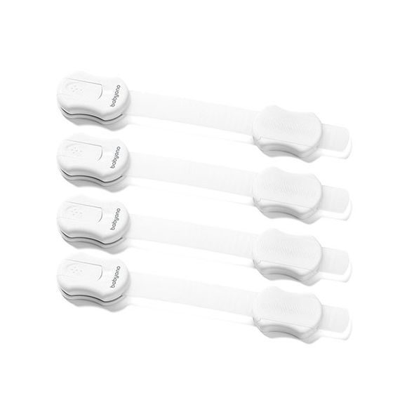 BABYONO ZÁMEK UNIVERZÁLNÍ BÍLÝ - 4 KS - BEZPEČNOST DĚTÍ V DOMÁCNOSTI - KOUPÁNÍ A ZDRAVÍ