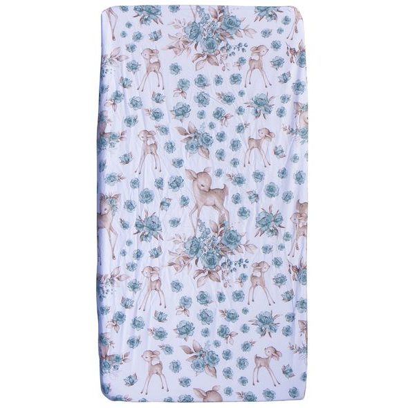 SCARLETT PROSTĚRADLO DO POSTÝLKY SRNEČEK TYRKYSOVÁ 120X60CM - PROSTĚRADLA - SPINKÁNÍ