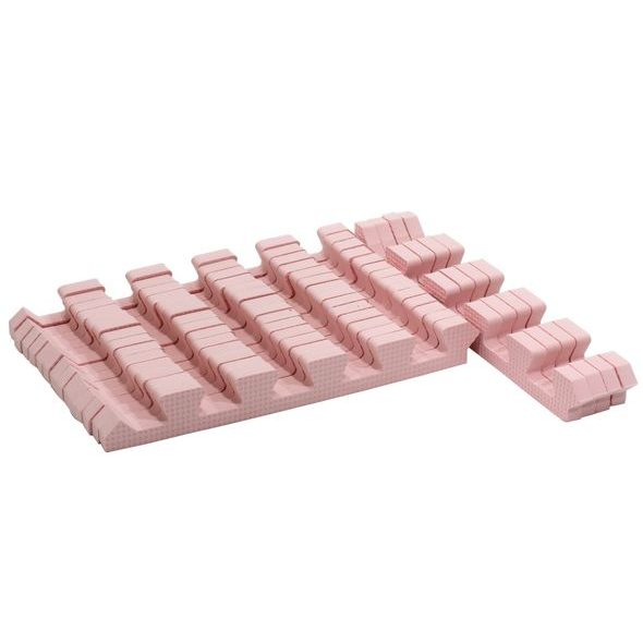 RIALTO BABY SADA RŮŽOVÝCH OKRAJŮ PRO PĚNOVÉ PUZZLE 120X150CM - HRACÍ PODLOŽKY NA ZEM - SPINKÁNÍ