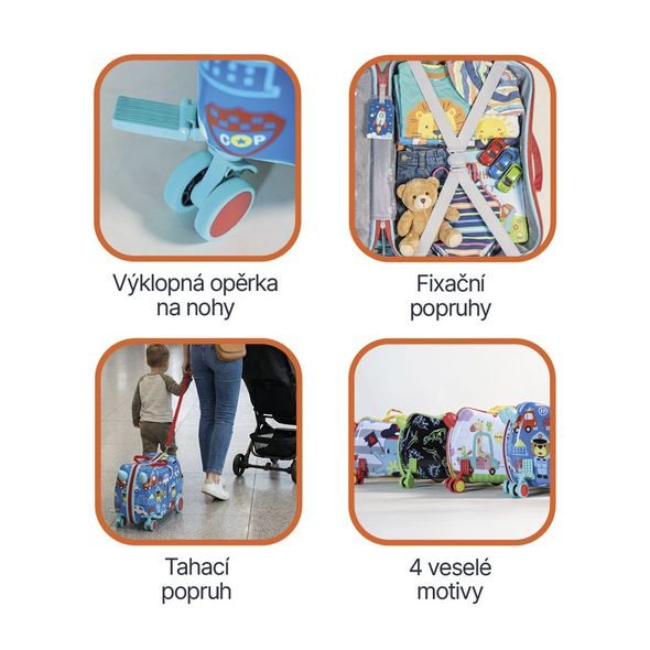ZOPA DĚTSKÝ KUFŘÍK NA KOLEČKÁCH PACK&RIDE - BATOHY A TAŠKY - PRO DĚTI
