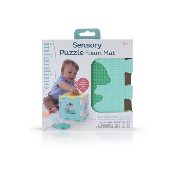 INFANTINO PUZZLE PĚNOVÉ SENSORY - HRACÍ PODLOŽKY NA ZEM - SPINKÁNÍ
