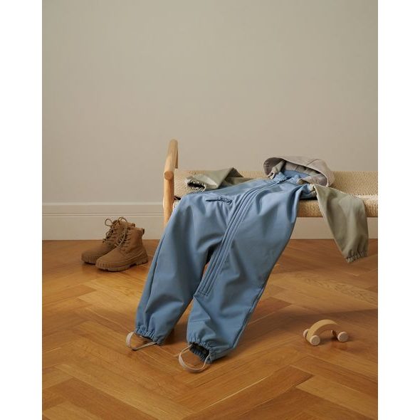 LEOKID SOFTSHELLOVÝ OVERAL COLOR BLOCK BLUE CAPE VEL. 12 - 18 MĚSÍCŮ (VEL. 80) - OVERALY - PRO DĚTI