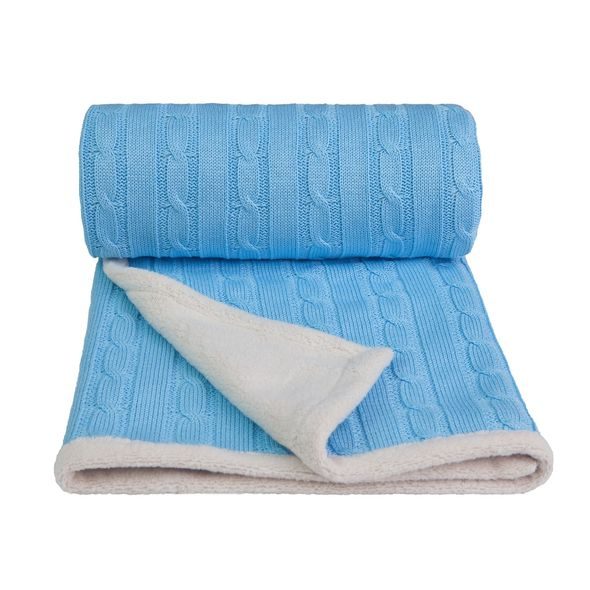 T-TOMI PLETENÁ DEKA WINTER S HŘEJIVÝM BERÁNKEM - DĚTSKÉ DEKY PRO MIMINKA - SPINKÁNÍ