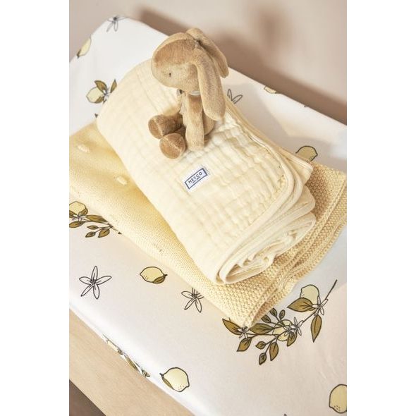 MEYCO MUŠELÍNOVÉ PLENY 3-BALENÍ - LEMON SOFT YELLOW - LÁTKOVÉ PLENY SKLÁDANÉ - PŘEBALOVÁNÍ