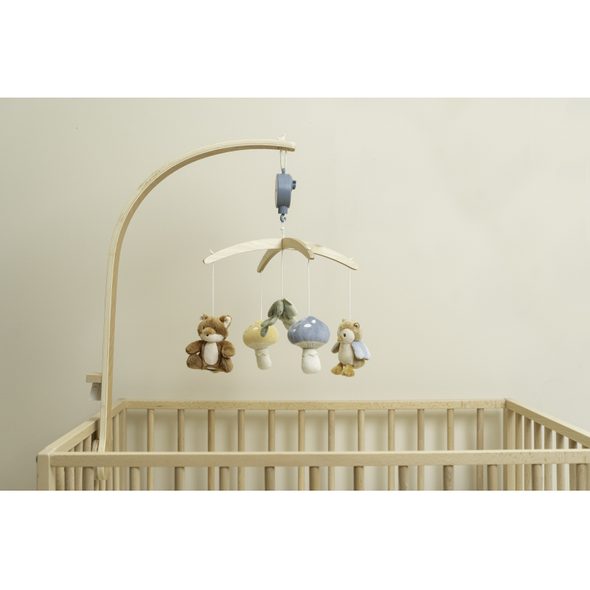 LITTLE DUTCH HUDEBNÍ KOLOTOČ DŘEVĚNÝ FOREST FRIENDS - KOLOTOČE NA POSTÝLKU - PRO DĚTI