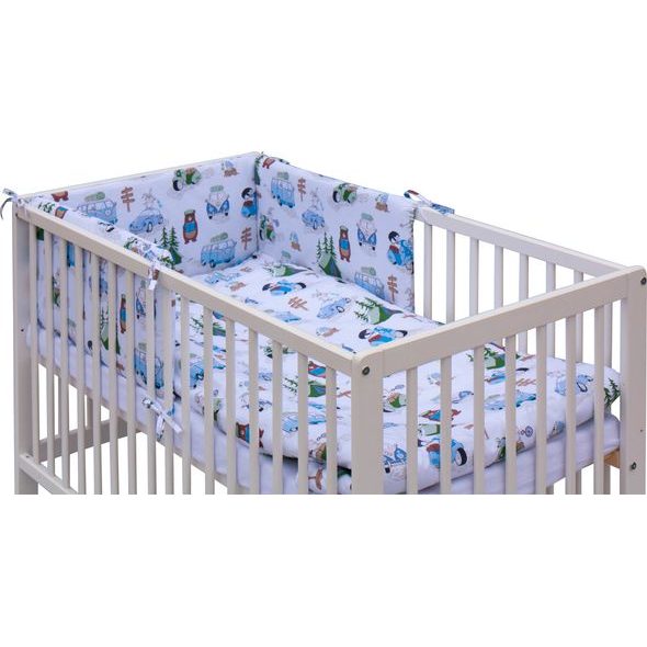 SCARLETT POSTÝLKA 120X60CM S KOMPLETNÍ VÝBAVOU FANY MODRÁ - DŘEVĚNÉ POSTÝLKY - SPINKÁNÍ