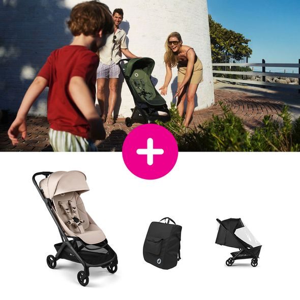 BUGABOO BUTTERFLY 2 SET + PLÁŠTĚNKA + TAŠKA - KOČÁRKY DO LETADLA - KOČÁRKY A PŘÍSLUŠENSTVÍ