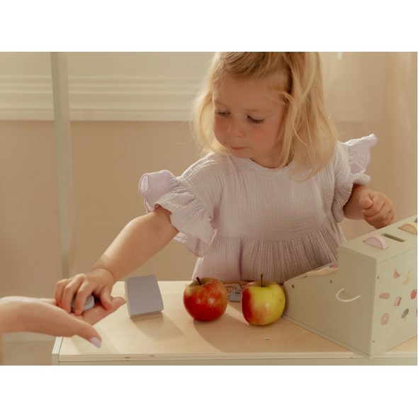 LITTLE DUTCH POKLADNA SE SKENEREM A ČTEČKOU KARET DŘEVĚNÁ - LITTLE DUTCH - PRO DĚTI