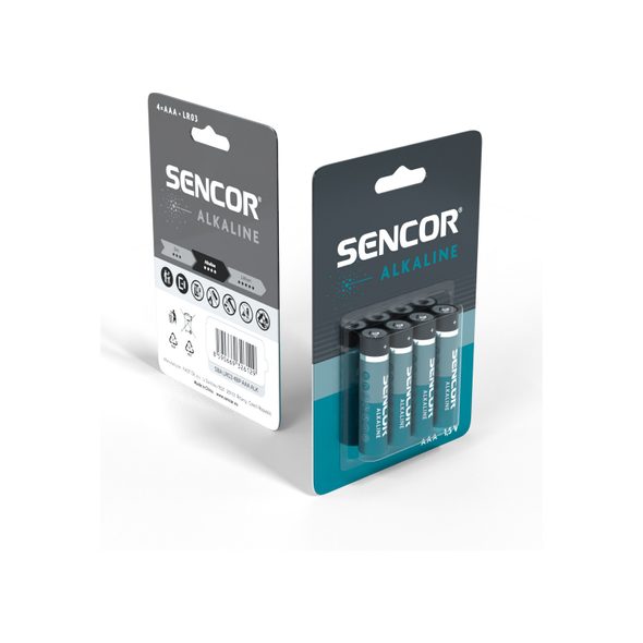 SENCOR ALKALICKÉ BATERIE AAA 4 KS - BATERIE - PRO DĚTI