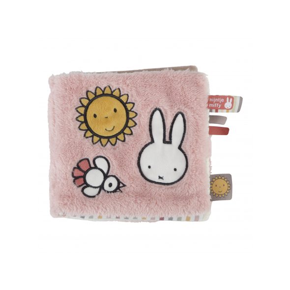 LITTLE DUTCH TEXTILNÍ KNÍŽKA S AKTIVITAMI KRÁLÍČEK MIFFY FLUFFY PINK - KNÍŽKY PRO NEJMENŠÍ - PRO DĚTI
