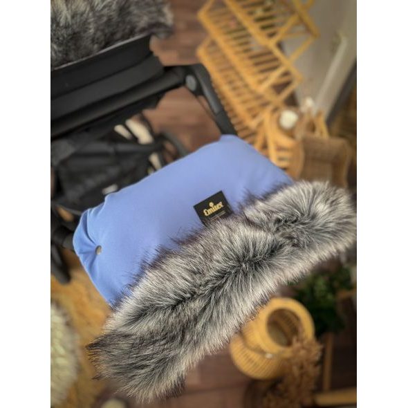 EMITEX RUKÁVNÍK LUXURY SOFT BLUE - RUKÁVNÍKY NA KOČÁREK - KOČÁRKY A PŘÍSLUŠENSTVÍ