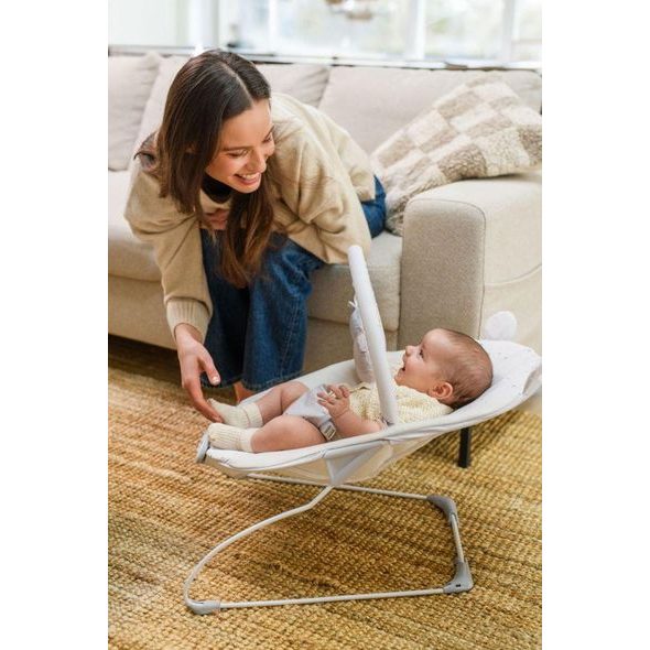 MOMI VIBRAČNÍ LEHÁTKO S MELODIEMI MOMI GLOSSY BÉŽOVÉ - LEHÁTKA A HOUPADLA - SPINKÁNÍ