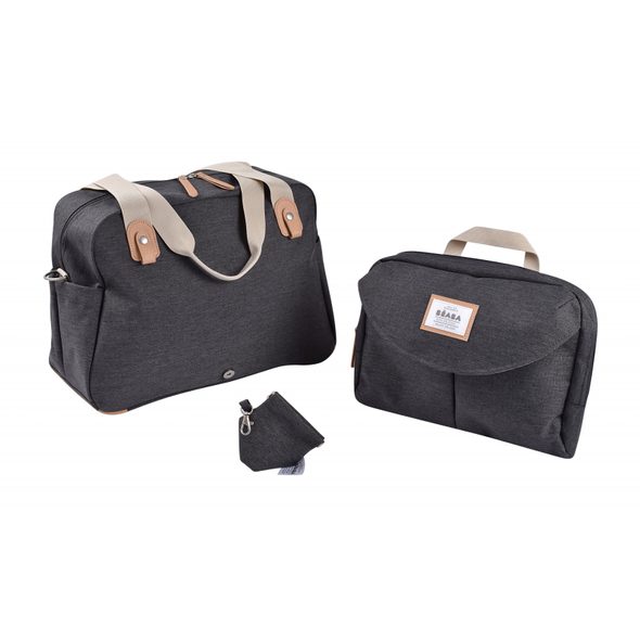 BEABA PŘEBALOVACÍ TAŠKA GENEVA DARK HEATHER GREY - PŘEBALOVACÍ TAŠKY - KOČÁRKY A PŘÍSLUŠENSTVÍ