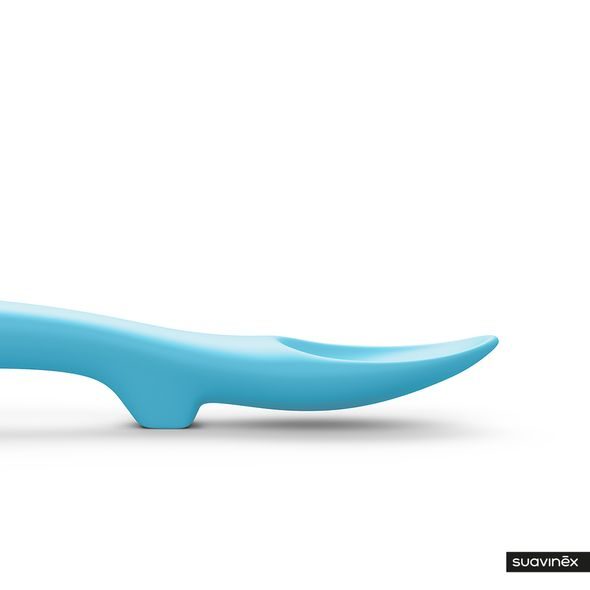 SUAVINÉX SILIKONOVÁ LŽIČKA RYBIČKA - MODRÁ - LŽIČKY A PŘÍBORY - KRMENÍ