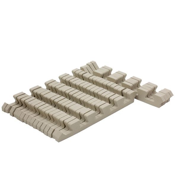 RIALTO BABY SADA BÉŽOVÝCH OKRAJŮ PRO PĚNOVÉ PUZZLE 120X180CM - HRACÍ PODLOŽKY NA ZEM - SPINKÁNÍ