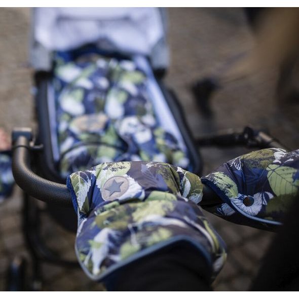 LITTLE ANGEL RUKAVICE NA KOČÁR TISK MAZLÍK RŮŽOVÁ KYTKY/STARORŮŽOVÁ - RUKÁVNÍKY NA KOČÁREK - KOČÁRKY A PŘÍSLUŠENSTVÍ