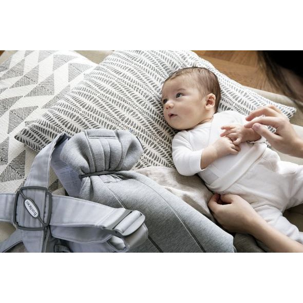 BABYBJÖRN NOSÍTKO MINI LIGHT GREY 3D JERSEY - KLOKANKY A ŠÁTKY - NOŠENÍ & SPORT
